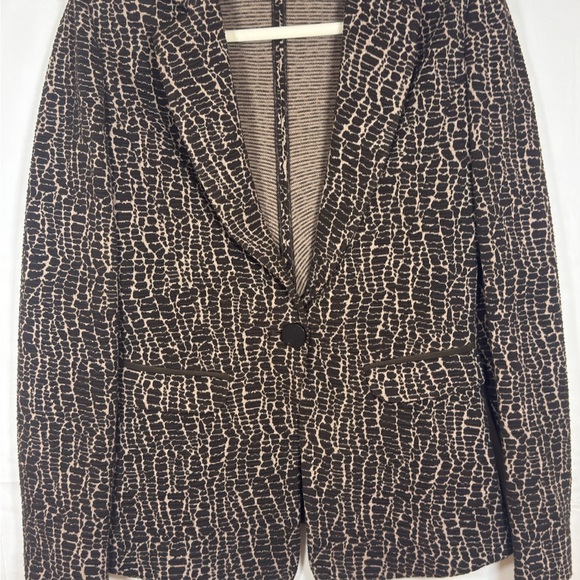 Armani Collezioni Jackets & Blazers - Armani Collezioni Black and Brown Textured Blazer